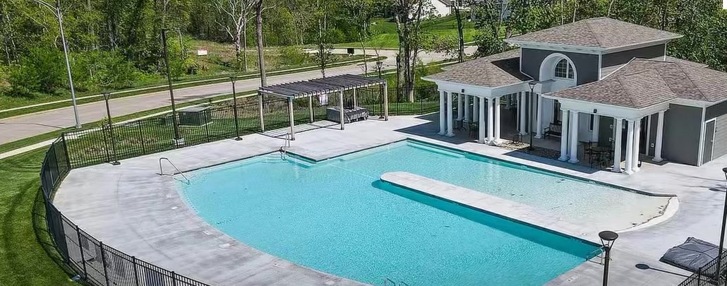 The Brooks swimming pool and clubhouse